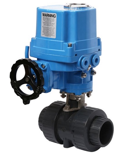 van bi nhựa điều khiển điện có tay quay