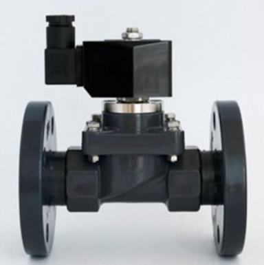 van điện từ mặt bích nhựa