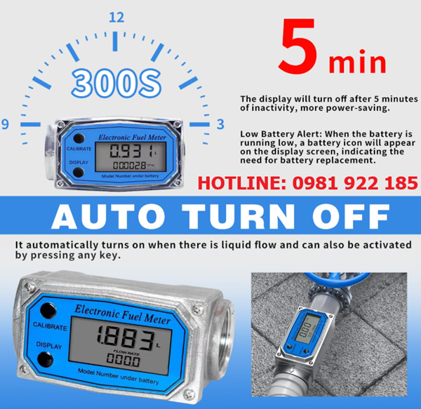đồng hồ đo xăng dầu inox