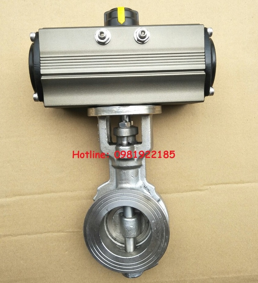 van bướm khí nén inox seat inox đồng tâm alohan