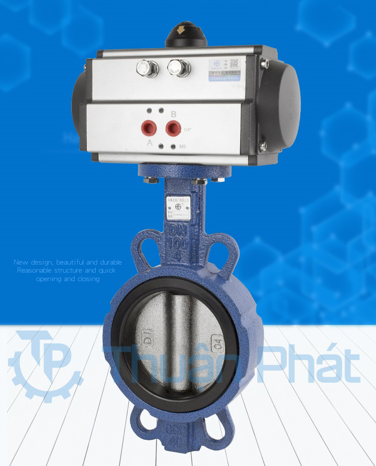 van điều khiển khí nén dạng cánh bướm