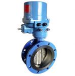 Van bướm điều khiển điện hai mặt bích