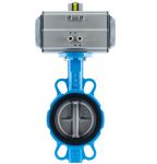 Van bướm gang điều khiển bằng khí nén