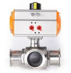 Van bi 3 ngã vi sinh điều khiển khí nén