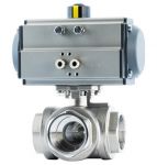 Van bi 3 ngã điều khiển khí nén