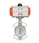 Van bướm inox điều khiển khí nén