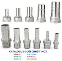 Catalogue đuôi chuột inox