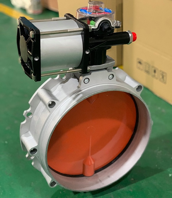 pneumatic control silo butterfly valve